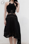 SWAYING/KNIT Crochet Backless Dress SW22SSL38 Black